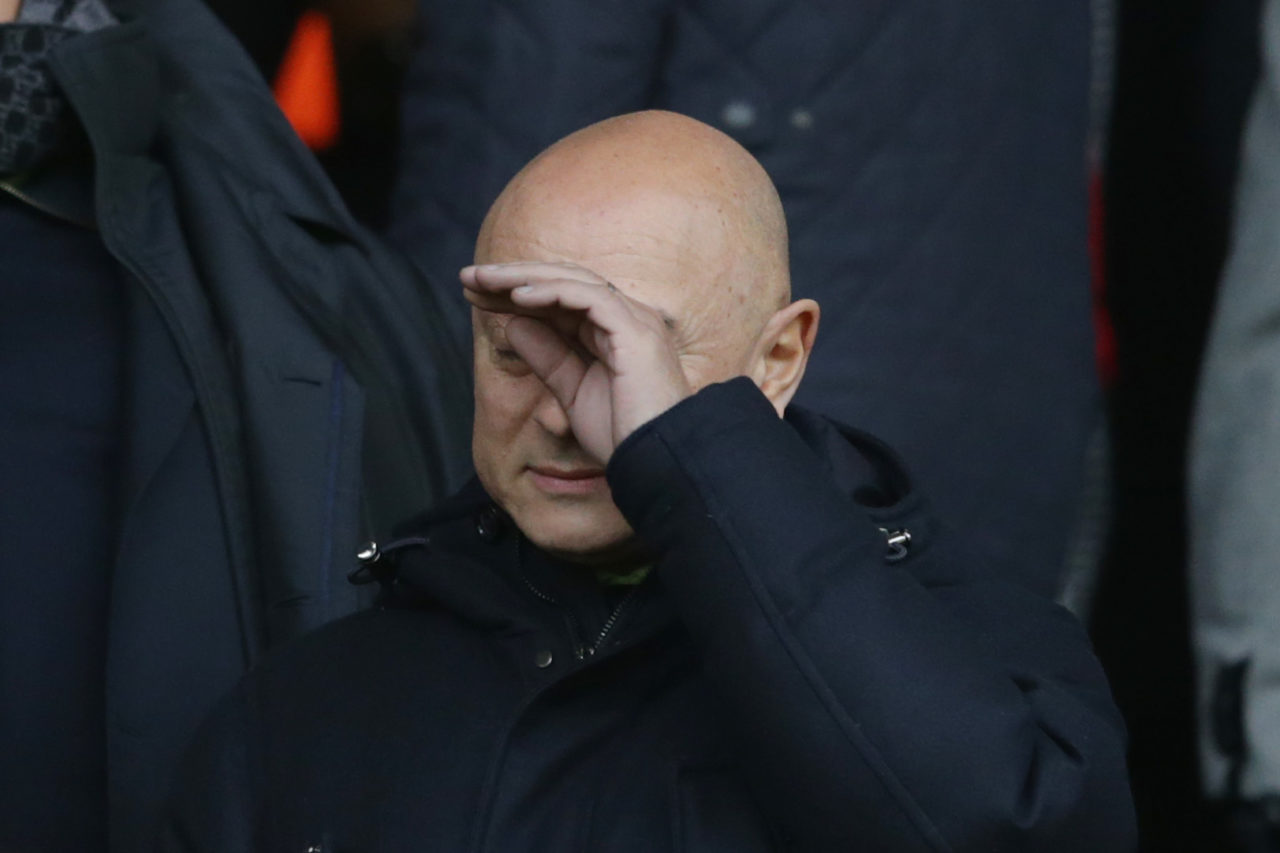 Tottenham Hotspur Chairman Daniel Levy during the FA Cup Fourth Round match between Southampton and Tottenham Hotspur at St. Mary's Stadium on Janu...