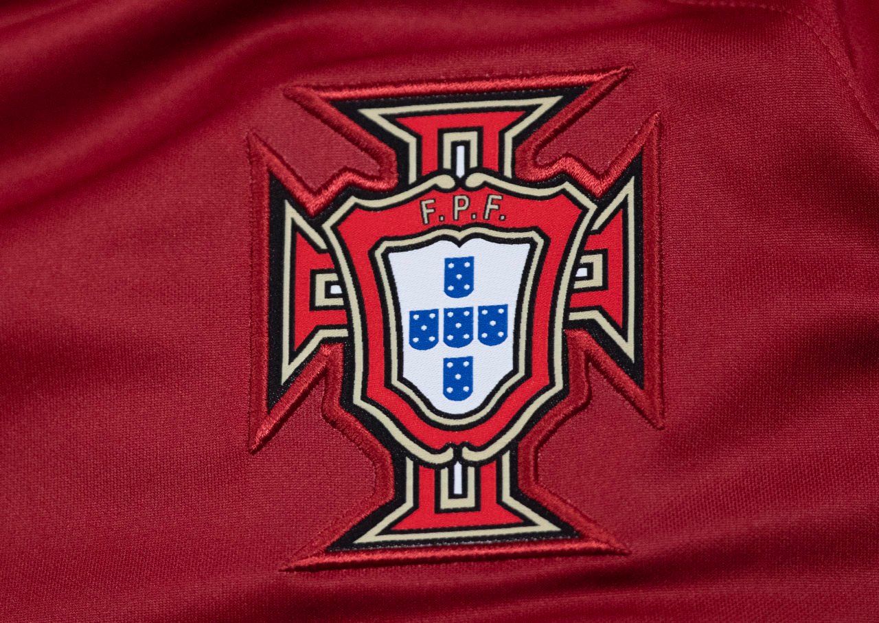 Official Portugese Football Association badge during the FIFA World Cup Qatar 2022 Group H match between Portugal and Ghana at Stadium 974 on Novem...