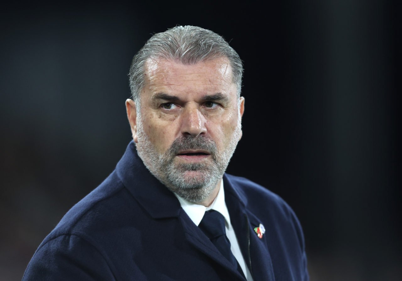 Tottenham Hotspur manager Ange Postecoglou during the Premier League match between Crystal Palace and Tottenham Hotspur at Selhurst Park on October...