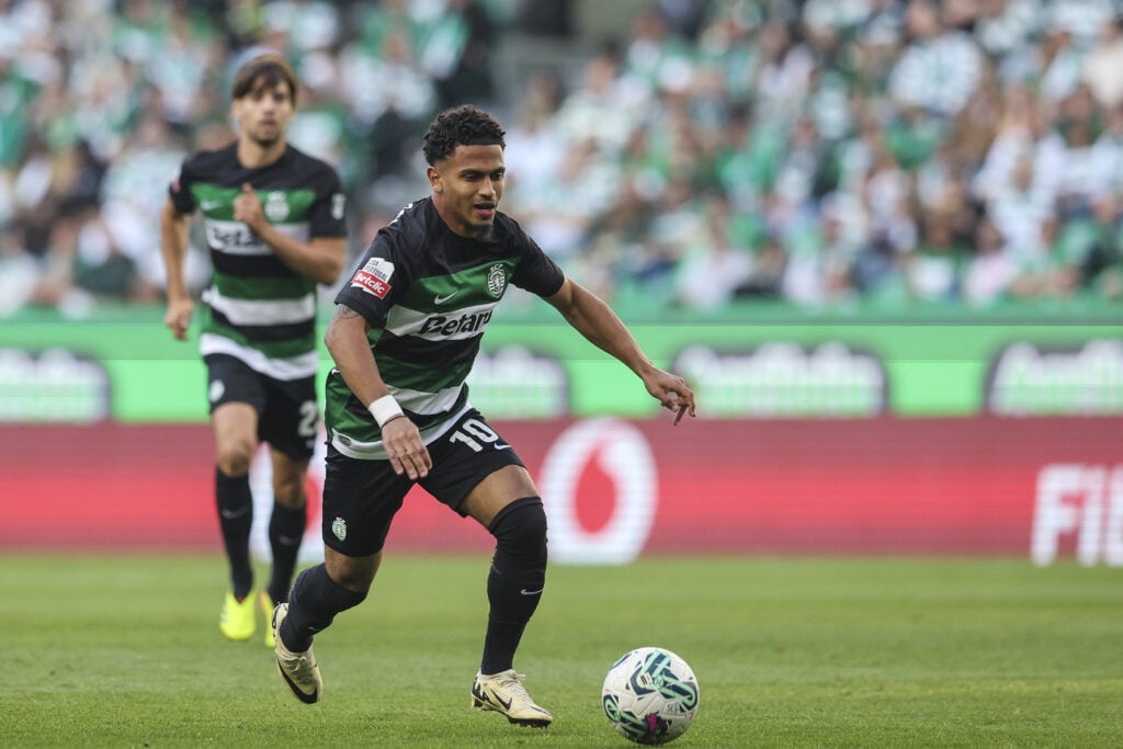 Marcus Edwards of Sporting CP during the Liga Portugal Bwin match between Sporting CP and GD Chaves at Estadio Jose Alvalade on May 18, 2024 in Lis...