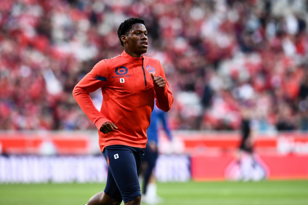 09 Jonathan Christian DAVID (losc) during the Ligue 1 Uber Eats match between Lille and Nice at Stade Pierre-Mauroy on May 19, 2024 in Lille, France.