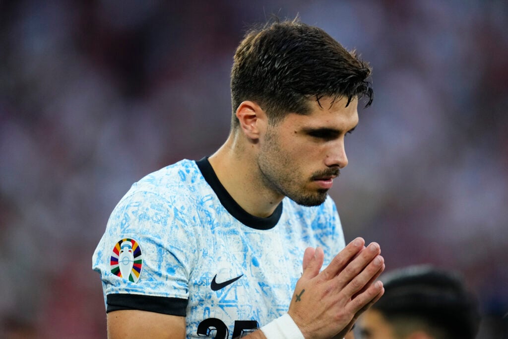 Pedro Neto right winger of Portugal and Wolverhampton Wanderers prior the UEFA EURO 2024 group stage match between Georgia and Portugal at Arena Au...