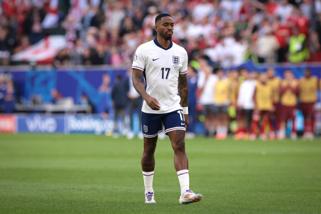 Ivan Toney of England makes his way forward to take his penalty during the shoot out in the UEFA EURO 2024 quarter-final match between England and ...