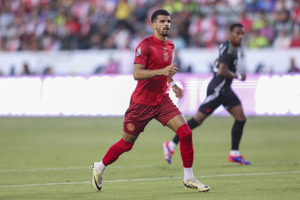 Dominic Solanke of Bournemouth during  Arsenal v AFC Bournemouth pre-season friendly at Dignity Health Sports Park on July 24, 2024 in Carson, Cali...